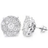 18K White Gold Round Diamond Stud Earrings 4ct Oversized Cluster Earrings 2 18K White Gold Round Diamond Stud Earrings 4ct Oversized Cluster Earrings -Its Hot Jewelry Shop 18k gold round diamond stud earrings 4ct oversized cluster earrings 1