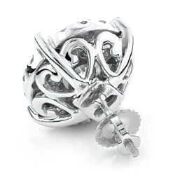 18K White Gold Round Diamond Stud Earrings 4ct Oversized Cluster Earrings 8 18K White Gold Round Diamond Stud Earrings 4ct Oversized Cluster Earrings -Its Hot Jewelry Shop 18k gold round diamond stud earrings 4ct oversized cluster earrings 3