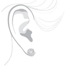 18K White Gold Round Diamond Stud Earrings 4ct Oversized Cluster Earrings 9 18K White Gold Round Diamond Stud Earrings 4ct Oversized Cluster Earrings -Its Hot Jewelry Shop 18k gold round diamond stud earrings 4ct oversized cluster earrings 4