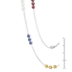18K White Gold Ruby & Sapphire White Yellow Diamond Flower Necklace For Women 33c 9 18K White Gold Ruby & Sapphire White Yellow Diamond Flower Necklace For Women 33c -Its Hot Jewelry Shop 18k gold ruby sapphire white yellow diamond flower necklace for women 33c rulerwh