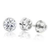 18K White Gold Solitaire Round Diamond Bezel Stud Earrings 0.25ct -Its Hot Jewelry Shop 18k gold solitaire round diamond bezel stud earrings 025ct mainwh