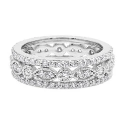 18K White Gold Tacori Style Diamond Full Eternity Ring 1.81c -Its Hot Jewelry Shop 18k gold tacori style diamond full eternity ring 181c p 23025 backwh