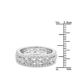 18K White Gold Tacori Style Diamond Full Eternity Ring 1.81c -Its Hot Jewelry Shop 18k gold tacori style diamond full eternity ring 181c p 23025 rulerwh