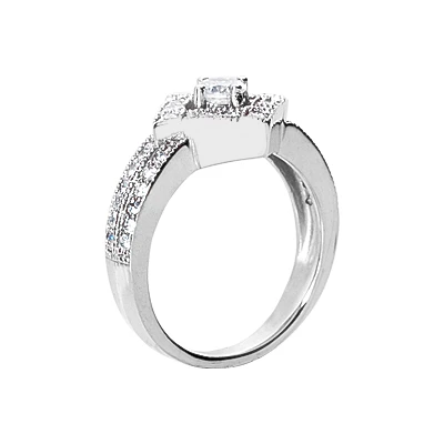 18K White Gold Women's Diamond Ring 0.60ct 5 18K White Gold Women's Diamond Ring 0.60ct - Image 3