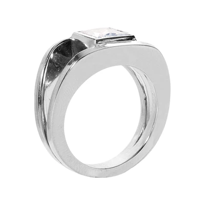 18K White Gold Women's Diamond Ring 0.63ct 5 18K White Gold Women's Diamond Ring 0.63ct - Image 3