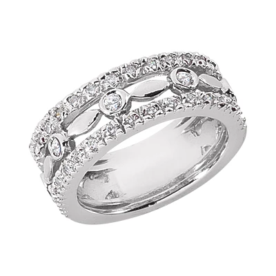 18K White Gold Women's Diamond Ring 0.63ct 7.0mm 3 18K White Gold Women's Diamond Ring 0.63ct 7.0mm
