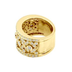 18K White Gold Women's Diamond Ring 1.20ct 13.4mm -Its Hot Jewelry Shop 18k gold womens diamond ring 120ct p 32524 backye