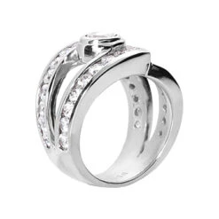 18K White Gold Women's Diamond Ring 2.81ct 8 18K White Gold Women's Diamond Ring 2.81ct -Its Hot Jewelry Shop 18k gold womens diamond ring 281ct p 32798 back white 20220426