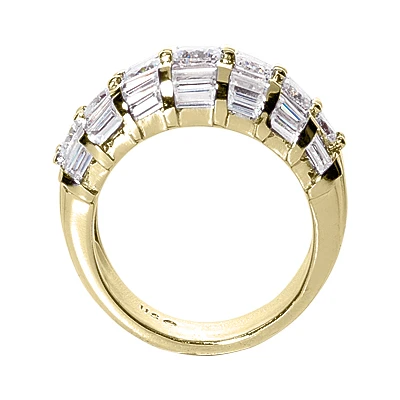 18K White Gold Women's Diamond Ring 3.79ct 6 18K White Gold Women's Diamond Ring 3.79ct - Image 4