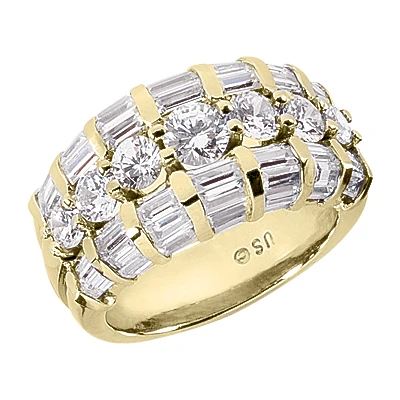 18K White Gold Women's Diamond Ring 3.79ct 4 18K White Gold Women's Diamond Ring 3.79ct - Image 2