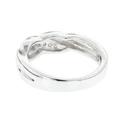 18K White Gold Women's Diamond Wedding Ring 0.10ct -Its Hot Jewelry Shop 18k gold womens diamond wedding ring 010ct p 30649 backwh