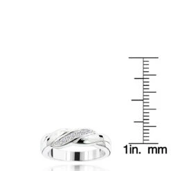 18K White Gold Women's Diamond Wedding Ring 0.10ct -Its Hot Jewelry Shop 18k gold womens diamond wedding ring 010ct p 30649 rulerwh