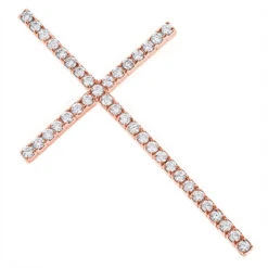 1ct Large Diamond Cross Pendant 14K White Gold Yellow Gold Or Rose Gold -Its Hot Jewelry Shop 1ct large diamond cross pendant white gold yellow gold or rose gold ro