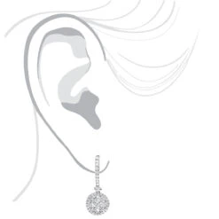 2 Carat Dangling Round Diamond Drop Earrings For Women By Luxurman 14K White Gold 12 2 Carat Dangling Round Diamond Drop Earrings For Women By Luxurman 14K White Gold -Its Hot Jewelry Shop 2 carat dangling round diamond drop earrings for women by luxurman 14k gold bodwh