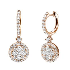 2 Carat Dangling Round Diamond Drop Earrings For Women By Luxurman 14K White Gold 10 2 Carat Dangling Round Diamond Drop Earrings For Women By Luxurman 14K White Gold -Its Hot Jewelry Shop 2 carat dangling round diamond drop earrings for women by luxurman 14k gold ro