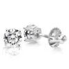 2 Carat Round Diamond Stud Earrings 14K White Gold 2 2 Carat Round Diamond Stud Earrings 14K White Gold -Its Hot Jewelry Shop 2 carat round diamond stud earrings 14k white gold p 5631 wh