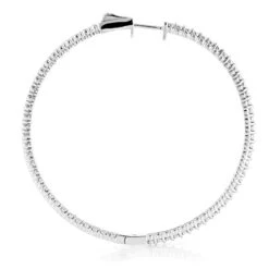 2 Inch Diamond Hoop Earrings 1ct 14K Yellow Gold Inside Out Hoops 11 2 Inch Diamond Hoop Earrings 1ct 14K Yellow Gold Inside Out Hoops -Its Hot Jewelry Shop 2 inch diamond hoop earrings 09ct 14k gold inside out hoops 2