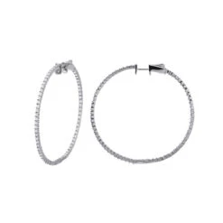 2 Inch Diamond Hoop Earrings 1ct 14K Yellow Gold Inside Out Hoops 9 2 Inch Diamond Hoop Earrings 1ct 14K Yellow Gold Inside Out Hoops -Its Hot Jewelry Shop 2 inch diamond hoop earrings 09ct 14k gold inside out hoops wh