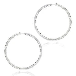 2 Inch Diamond Hoop Earrings 2.2ct 14K Yellow Gold -Its Hot Jewelry Shop 2 inch diamond hoop earrings 238ct 14k gold p 48284 backwh