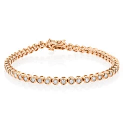 2.20 Carat Diamond Tennis Bracelet 14K Yellow Gold Bezel Set 11 2.20 Carat Diamond Tennis Bracelet 14K Yellow Gold Bezel Set -Its Hot Jewelry Shop 220 carat diamond tennis bracelet 14k bezel set p 22425 ro