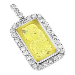 14K Yellow Gold Pamp Suisse Bar Diamond Pendant 2.5ct Dog Tag -Its Hot Jewelry Shop 24k gold pamp suisse bar diamond pendant 311ct dog tag wh