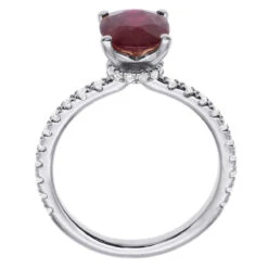 2.8ct Diamonds & Ruby Ring For Women 18K Yellow Gold Engagement Ring By Luxurman 13 2.8ct Diamonds & Ruby Ring For Women 18K Yellow Gold Engagement Ring By Luxurman -Its Hot Jewelry Shop 28ct diamonds oval ruby ring for women 18k gold engagement ring by luxurman 018401 back white 1675828848