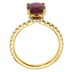 2.8ct Diamonds & Ruby Ring For Women 18K Yellow Gold Engagement Ring By Luxurman 14 2.8ct Diamonds & Ruby Ring For Women 18K Yellow Gold Engagement Ring By Luxurman -Its Hot Jewelry Shop 28ct diamonds oval ruby ring for women 18k gold engagement ring by luxurman 018401 back yellow 1675828848