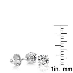 2ct Round Cut Diamond Platinum Stud Earrings 9 2ct Round Cut Diamond Platinum Stud Earrings -Its Hot Jewelry Shop 2ct round cut diamond platinum stud earrings ruler