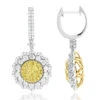 3 Carat 14K White Gold White Yellow Diamond Flower Earrings For Women By Luxurman 1 3 Carat 14K White Gold White Yellow Diamond Flower Earrings For Women By Luxurman -Its Hot Jewelry Shop 3 carat 14k gold white yellow diamond flower earrings for women by luxurman mainwh