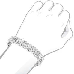3 Row Men's Diamond Bracelet 4.75ct 10K White Gold Tennis Bracelet Design 11 3 Row Men's Diamond Bracelet 4.75ct 10K White Gold Tennis Bracelet Design -Its Hot Jewelry Shop 3 row mens diamond bracelet 475ct 10k gold p 48329 bodwh
