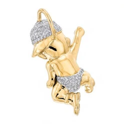 10K Yellow Gold Diamond Bad Boy Pendant 1.3ct By Luxurman -Its Hot Jewelry Shop 3d custom jewelry designs10k gold diamond bad boy pendant 13ct by luxurman backye