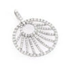 3D Diamond Circle Pendant 1.32ct 14K White Gold -Its Hot Jewelry Shop 3d diamond circle pendant 132ct 14k gold wh