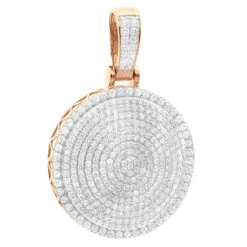 4 Carat Diamond Pendant For Men 14K Yellow Gold Iced Out Round Medallion 12 4 Carat Diamond Pendant For Men 14K Yellow Gold Iced Out Round Medallion -Its Hot Jewelry Shop 4 carat diamond pendant for men 14k gold iced out round medallion 803232 rose