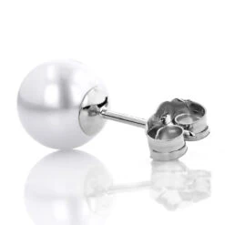 5.5-6mm 14K White Gold White Freshwater Pearl Stud Earrings 11 5.5-6mm 14K White Gold White Freshwater Pearl Stud Earrings -Its Hot Jewelry Shop 55 6mm 14k gold white freshwater pearl stud earrings p 5903 backwh