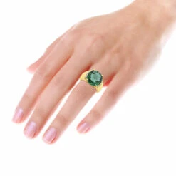 6 Carat Green Emerald Diamond Ring 14K Yellow Gold 0.15ct -Its Hot Jewelry Shop 6 carat green emerald diamond ring 14k gold 015ct p 29465 bodye