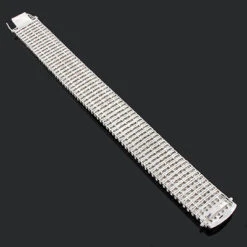 7 Row Diamond Bracelet For Men 1.20ct Sterling Silver -Its Hot Jewelry Shop 7 row diamond bracelet for men 134ct sterling silver 2
