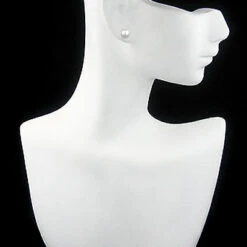 9-9.5mm 14K Yellow Gold White Fresh Water Pearl Earrings -Its Hot Jewelry Shop 9 95mm 14k gold white fresh water pearl earrings p 5907bod