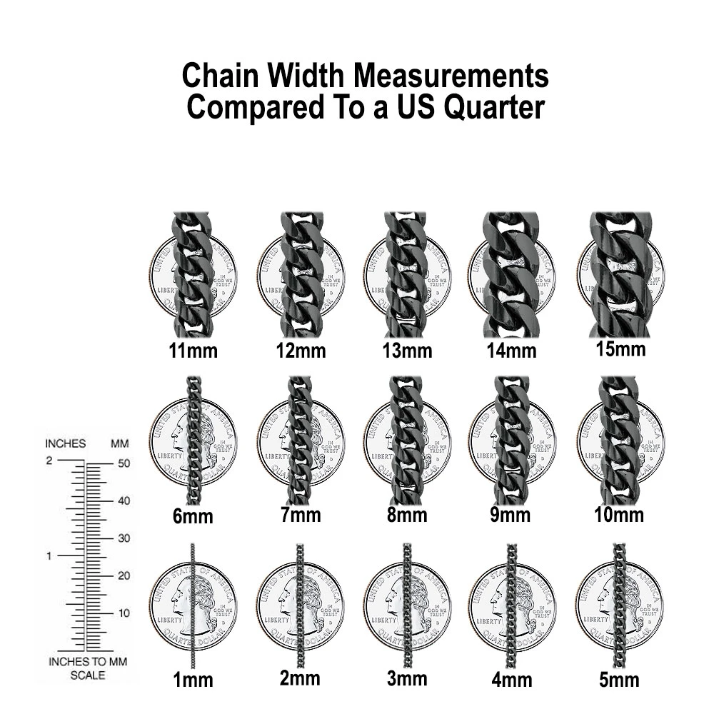 10K White Gold Designer 5 Carat White & Black Diamond Men's Chain Necklace 22in-30in 4 10K White Gold Designer 5 Carat White & Black Diamond Men's Chain Necklace 22in-30in - Image 2