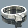 Affordable 14K White Gold Pre-set Diamond Engagement Ring Princess Cut Diamonds .6ct -Its Hot Jewelry Shop affordable 14k pre set diamond engagement ring 60ct p 6433