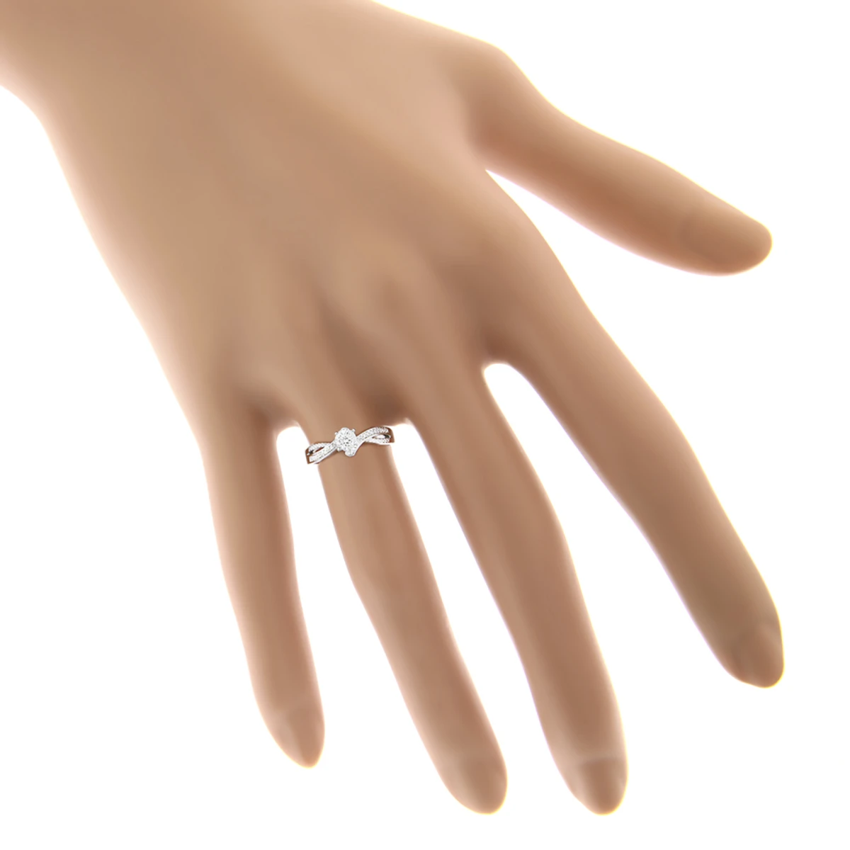 Affordable Engagement 14K White Gold Diamond Ring 0.34ct 7 Affordable Engagement 14K White Gold Diamond Ring 0.34ct - Image 5