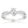 Affordable Engagement 14K White Gold Diamond Ring 0.34ct -Its Hot Jewelry Shop affordable engagement rings 14k gold diamond ring 34ct p 7169 wh