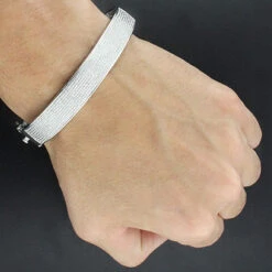 Affordable Men's Diamond Bracelet Bangle 1.76ct Sterling Silver -Its Hot Jewelry Shop affordable mens diamond bracelet bangle 146ct sterling silver p 47446bod