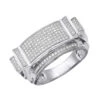 Affordable Men's 10K White Gold Diamond Ring 0.52ct -Its Hot Jewelry Shop affordable mens rings 10k gold diamond ring 052ct p 7112 wh