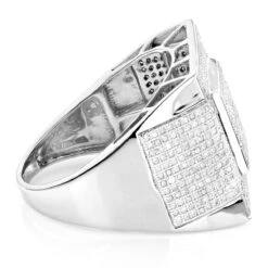 Affordable Men's 10K White Gold Diamond Ring 1.30ct 10 Affordable Men's 10K White Gold Diamond Ring 1.30ct -Its Hot Jewelry Shop affordable mens rings 10k gold diamond ring 130ct p 7108 backwh