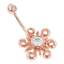 Belly Button Ring 14K White Gold Diamond Belly Sun 0.77 -Its Hot Jewelry Shop belly button rings 14k gold diamond belly ring sun 077 p 6273 ro