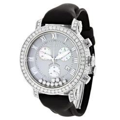 Swiss Made Benny And Co Men's Floating VS Diamond Watch 8 Carats