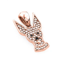 Black And White Diamond Dog Pendant 0.51ct 14K White Gold 9 Black And White Diamond Dog Pendant 0.51ct 14K White Gold -Its Hot Jewelry Shop black and white diamond dog pendant 051ct 14k gold p 48385 ro