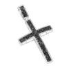 2 Inch Black Diamond Cross Pendant 10K White Gold 0.85ct -Its Hot Jewelry Shop black diamond cross pendant 10k 085ct p 41445 white