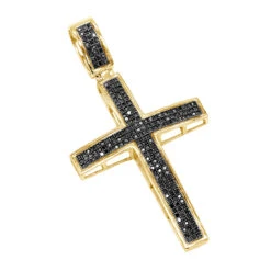 2 Inch Black Diamond Cross Pendant 10K White Gold 0.85ct 10 2 Inch Black Diamond Cross Pendant 10K White Gold 0.85ct -Its Hot Jewelry Shop black diamond cross pendant 10k 085ct p 41445 yellow