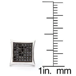 Black Diamond Earrings 0.50ct Sterling Silver 9 Black Diamond Earrings 0.50ct Sterling Silver -Its Hot Jewelry Shop black diamond earrings 050ct sterling silver p 44201 ruler